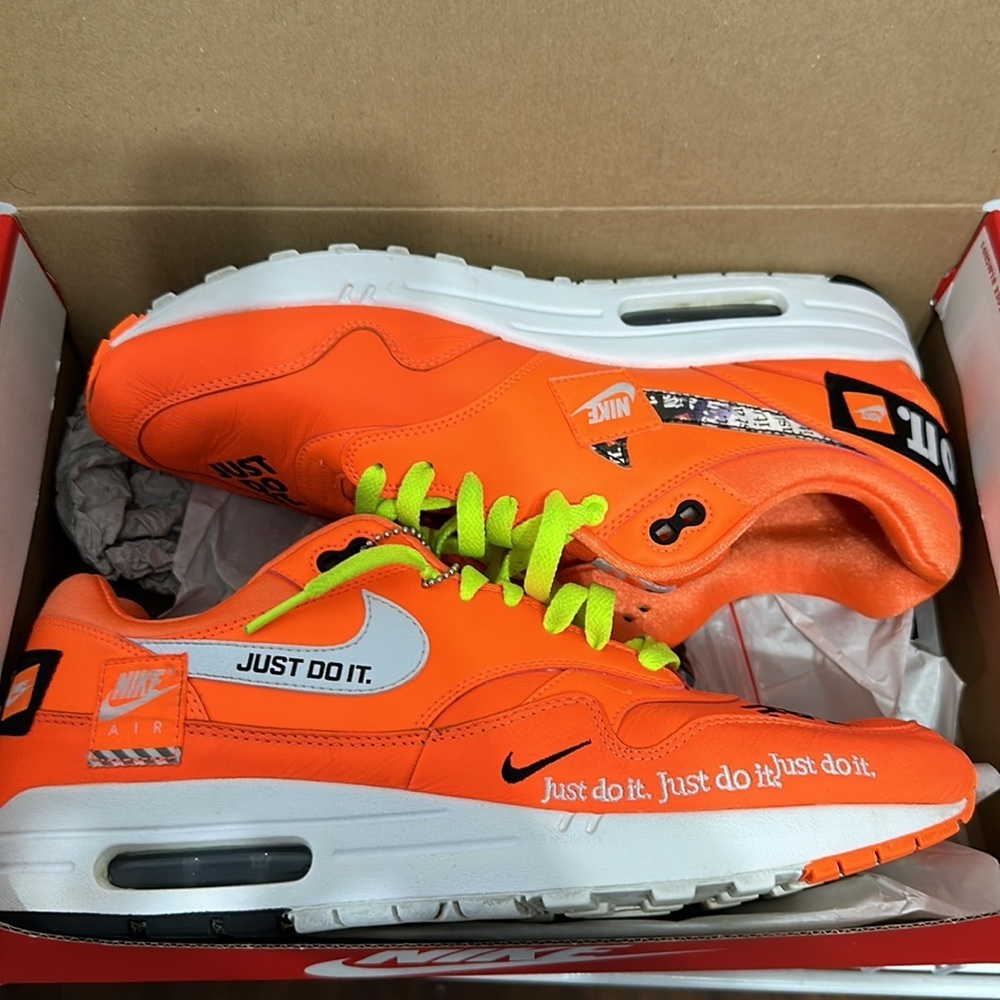 Nike Air Max 1 SE Just Do It JDI Sz 11 orange - Picture 6 of 7